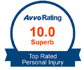 Avvo Rating, 10.0, Superb, Top Rated Personal Injury